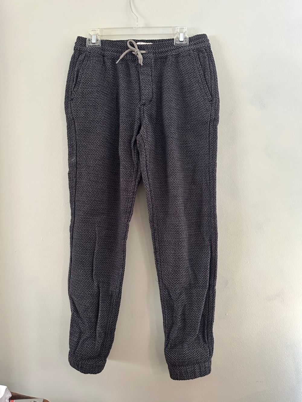 Taylor Stitch Dark Charcoal Textured Knit Joggers